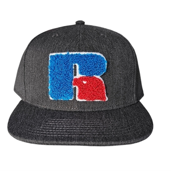 Russell Athletic Charcoal Grey Monogram Baseball Cap BNWT - Picture 1 of 7